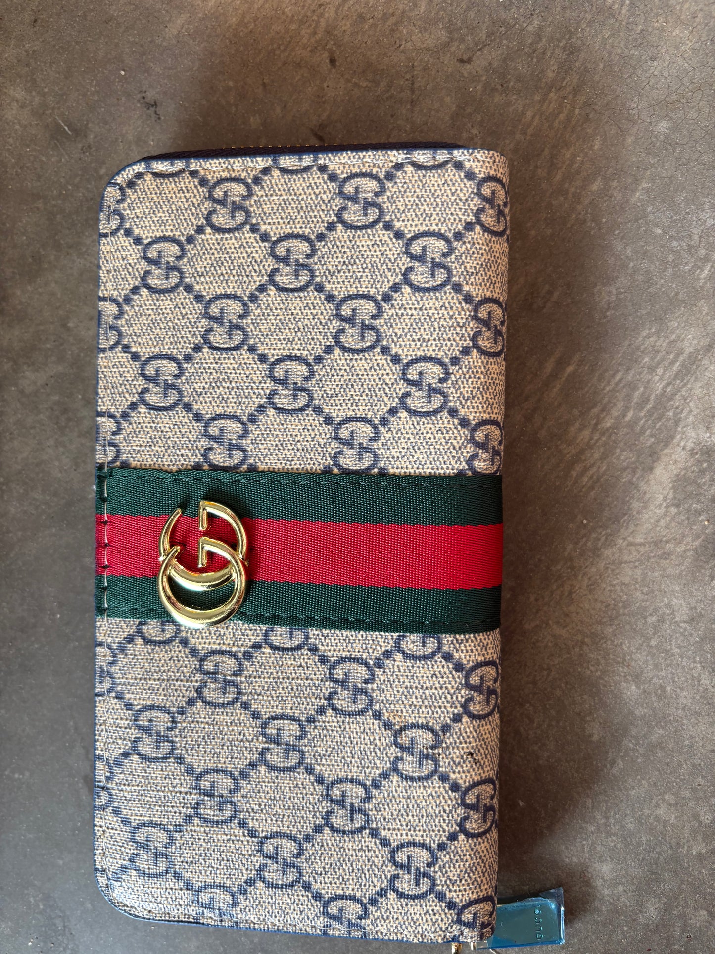 Gg zipper wallet