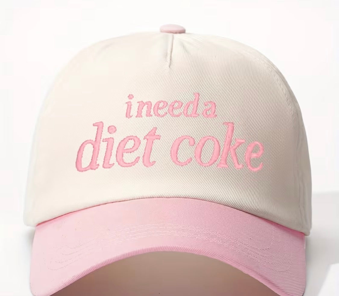 “I need Diet Coke” trucker hat