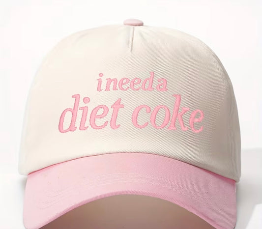 “I need Diet Coke” trucker hat