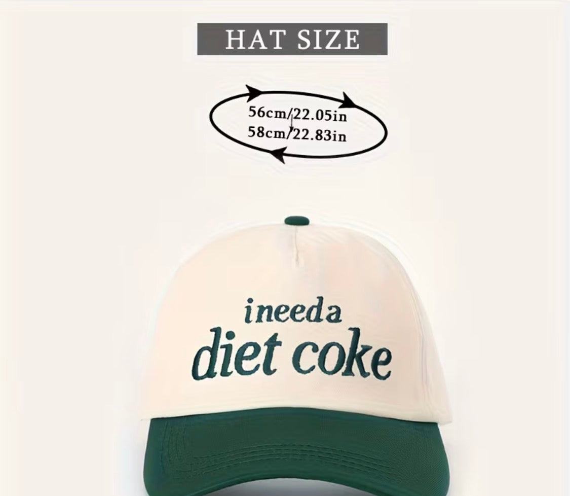 “I need Diet Coke” trucker hat