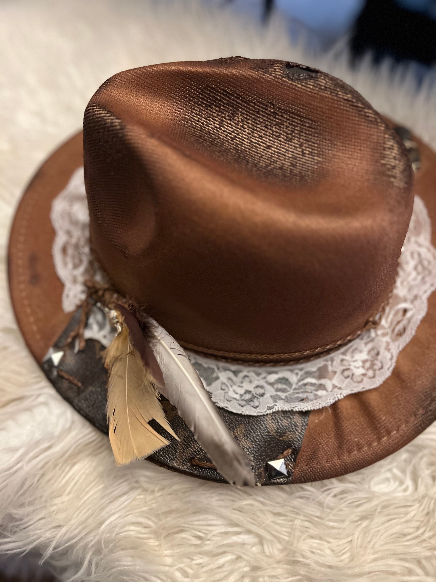 Custom LV cowgirl hat