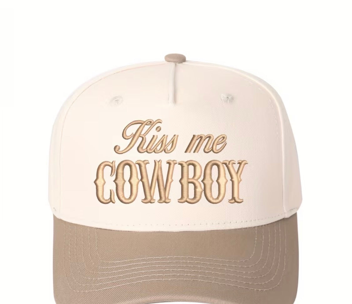“Kiss me Cowboy” trucker hat