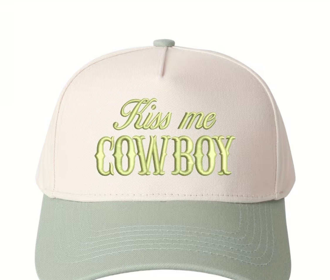 “Kiss me Cowboy” trucker hat