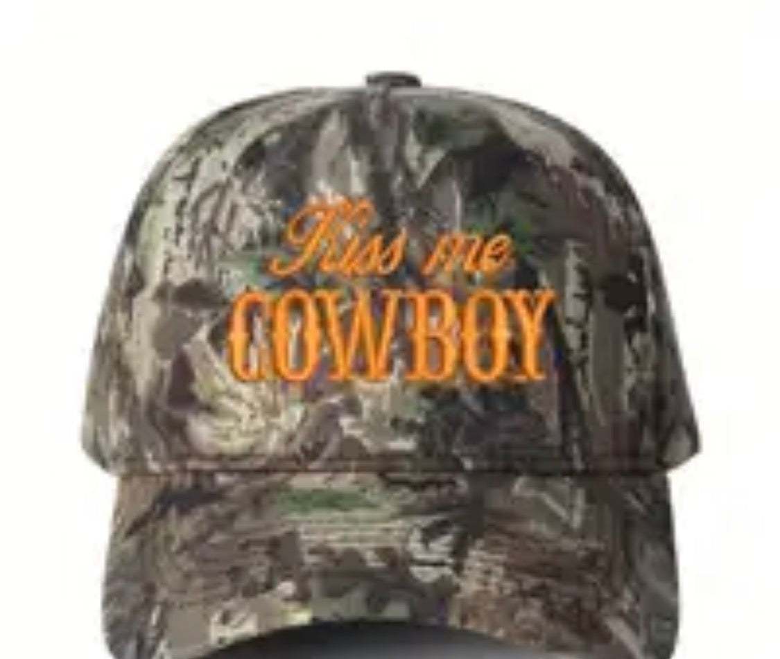 “Kiss me Cowboy” trucker hat