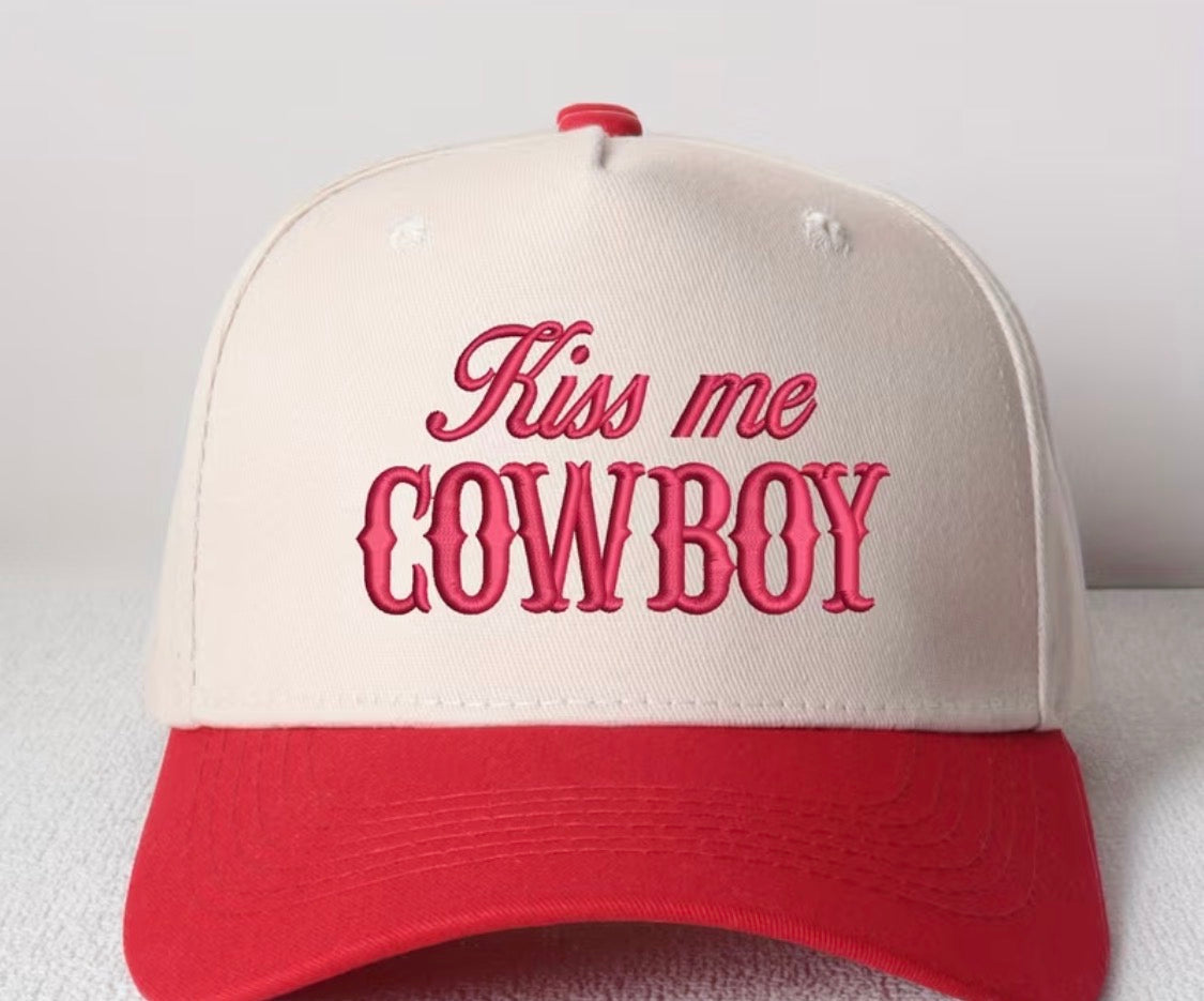 “Kiss me Cowboy” trucker hat