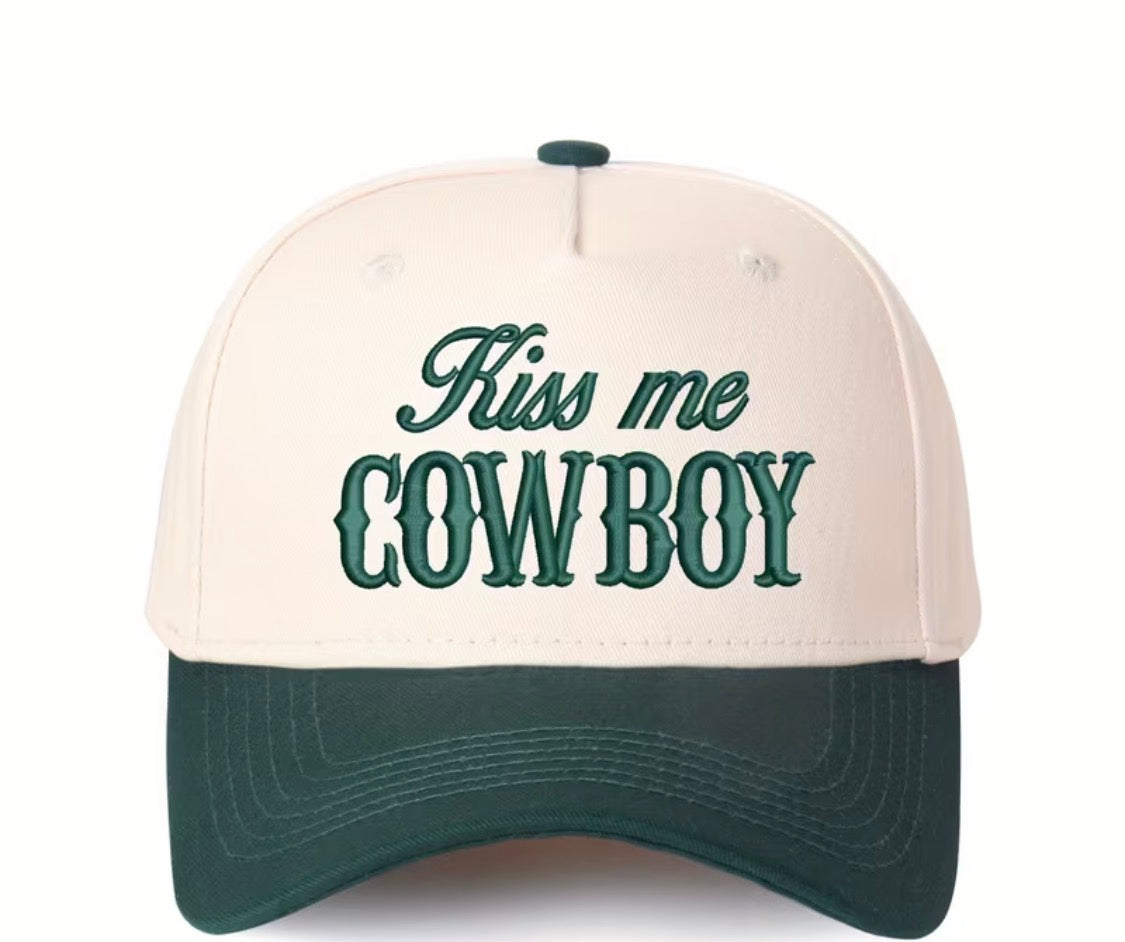 “Kiss me Cowboy” trucker hat