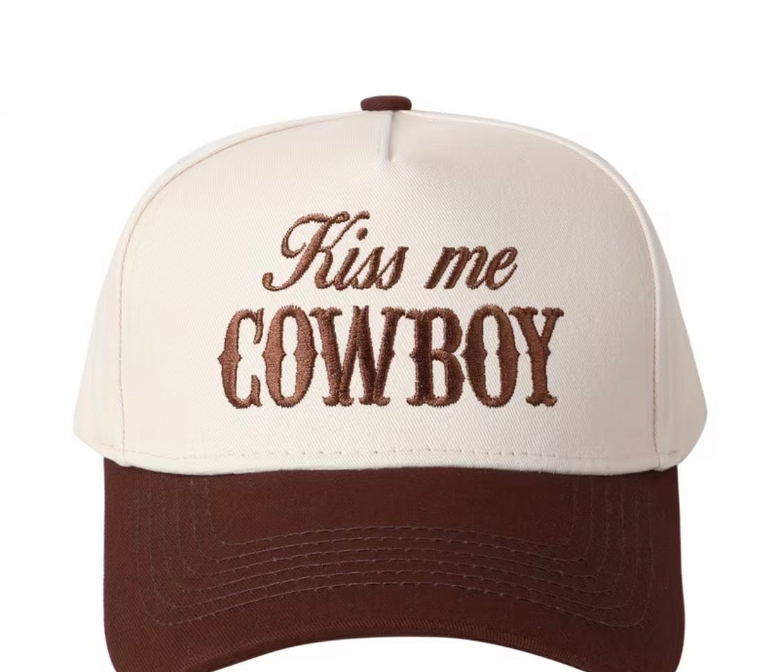 “Kiss me Cowboy” trucker hat