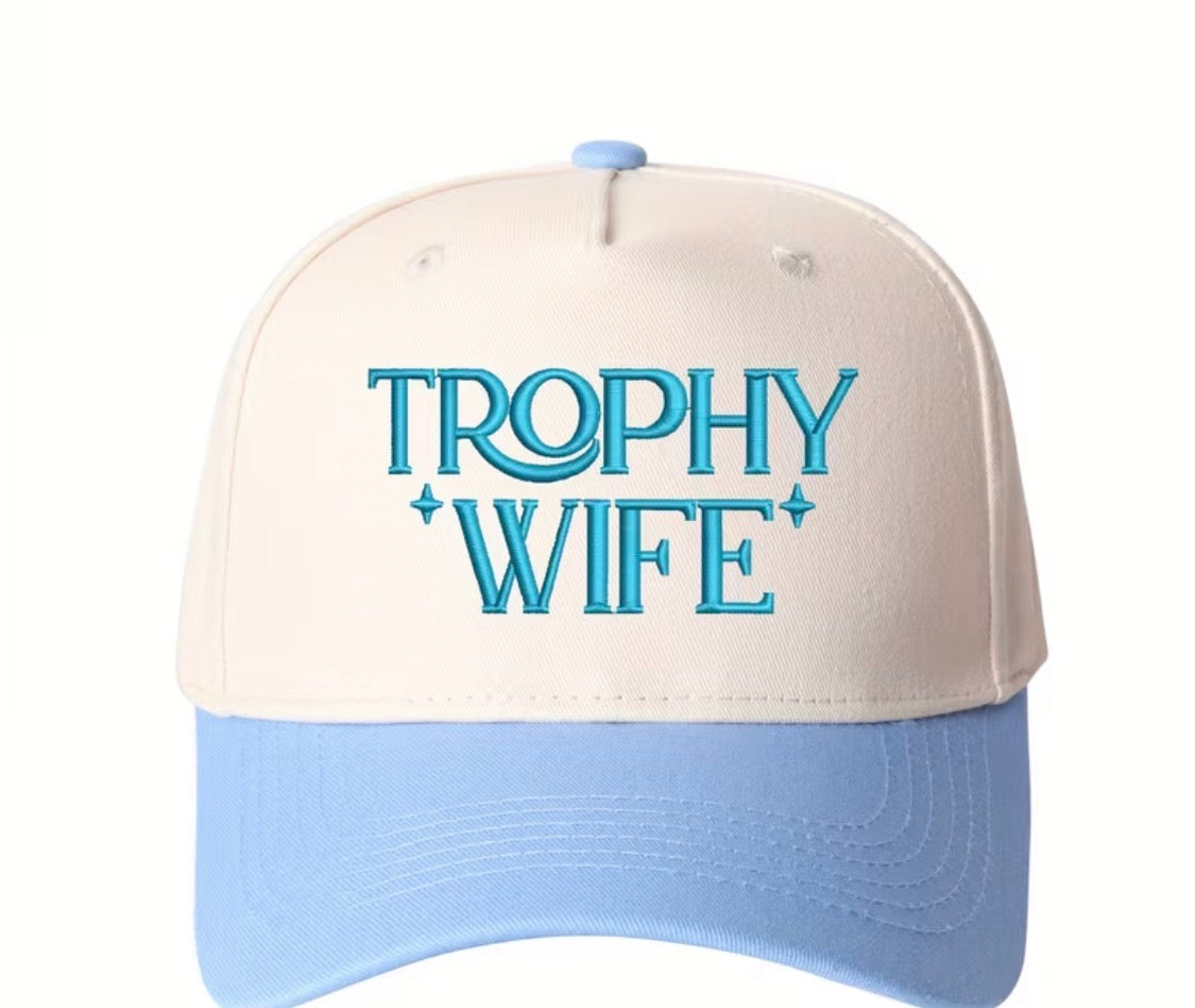 Trophy Wife” Embroidered Trucker Hat