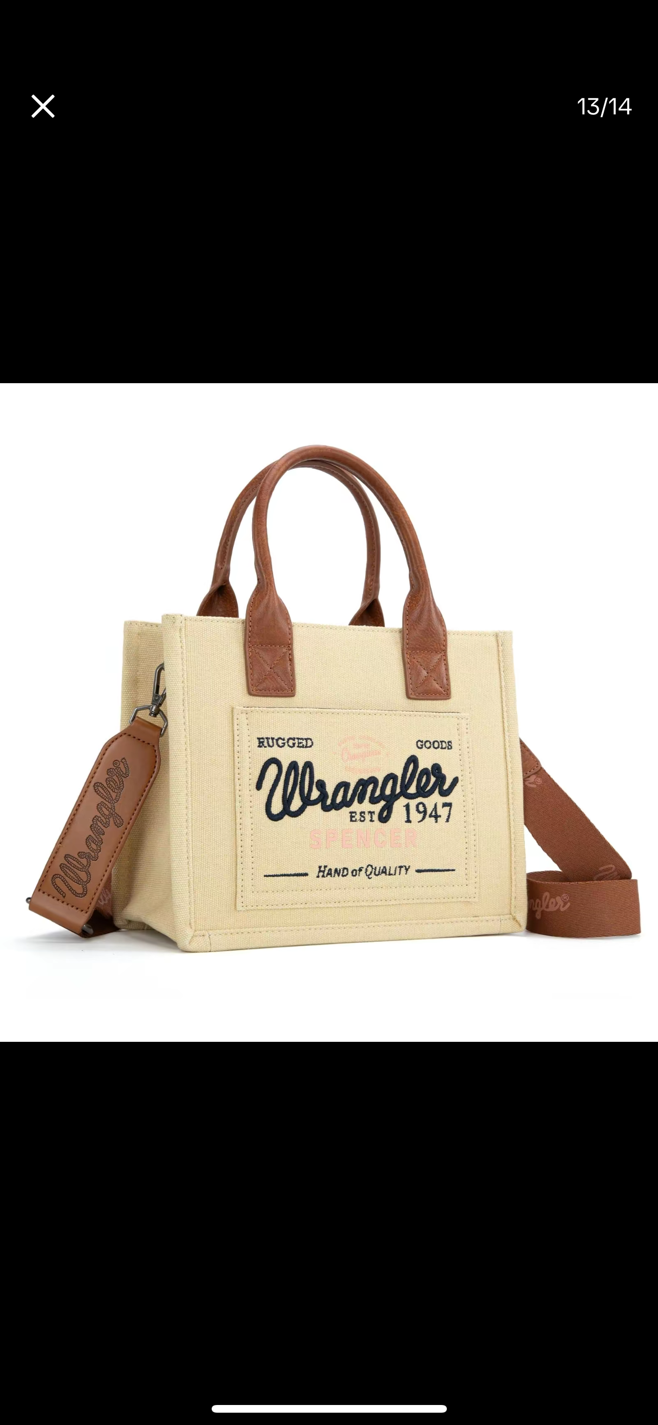 Wrangler canvas handbag