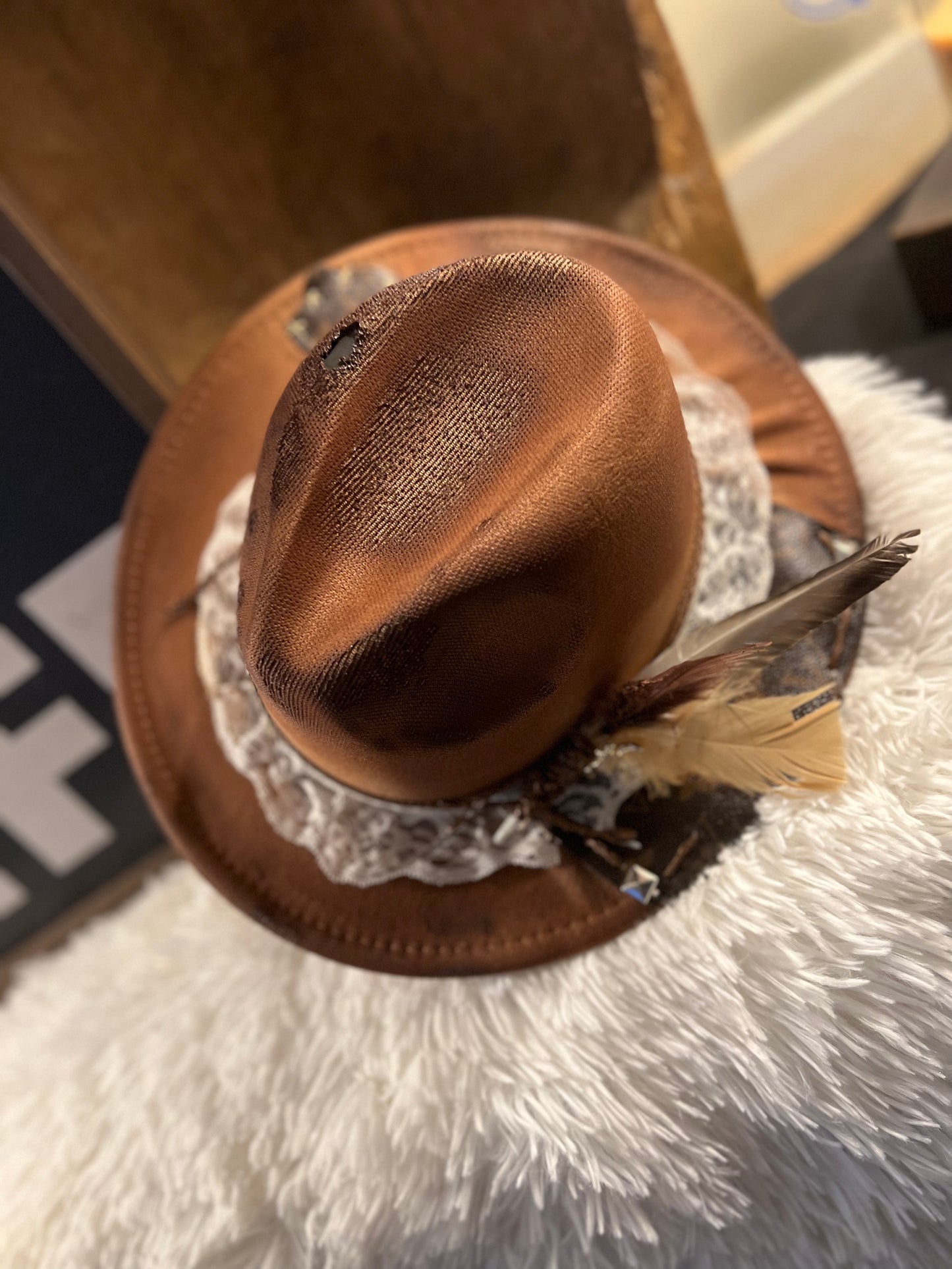 Custom LV cowgirl hat