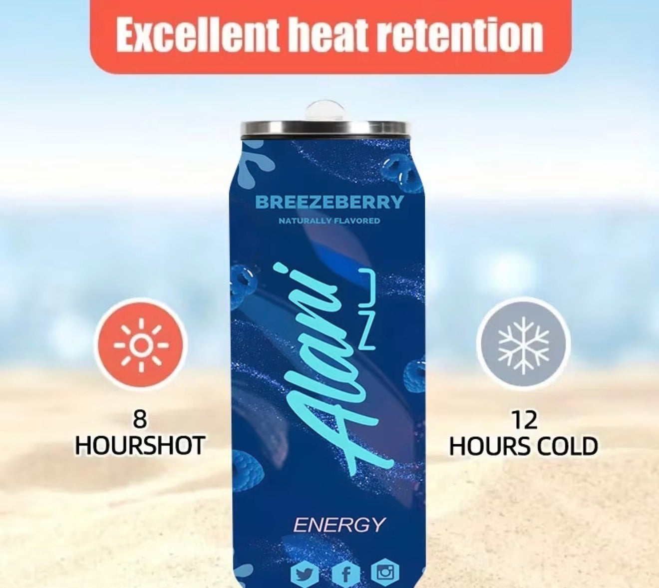 Product Description — Alani Nu Breezeberry Energy Drink