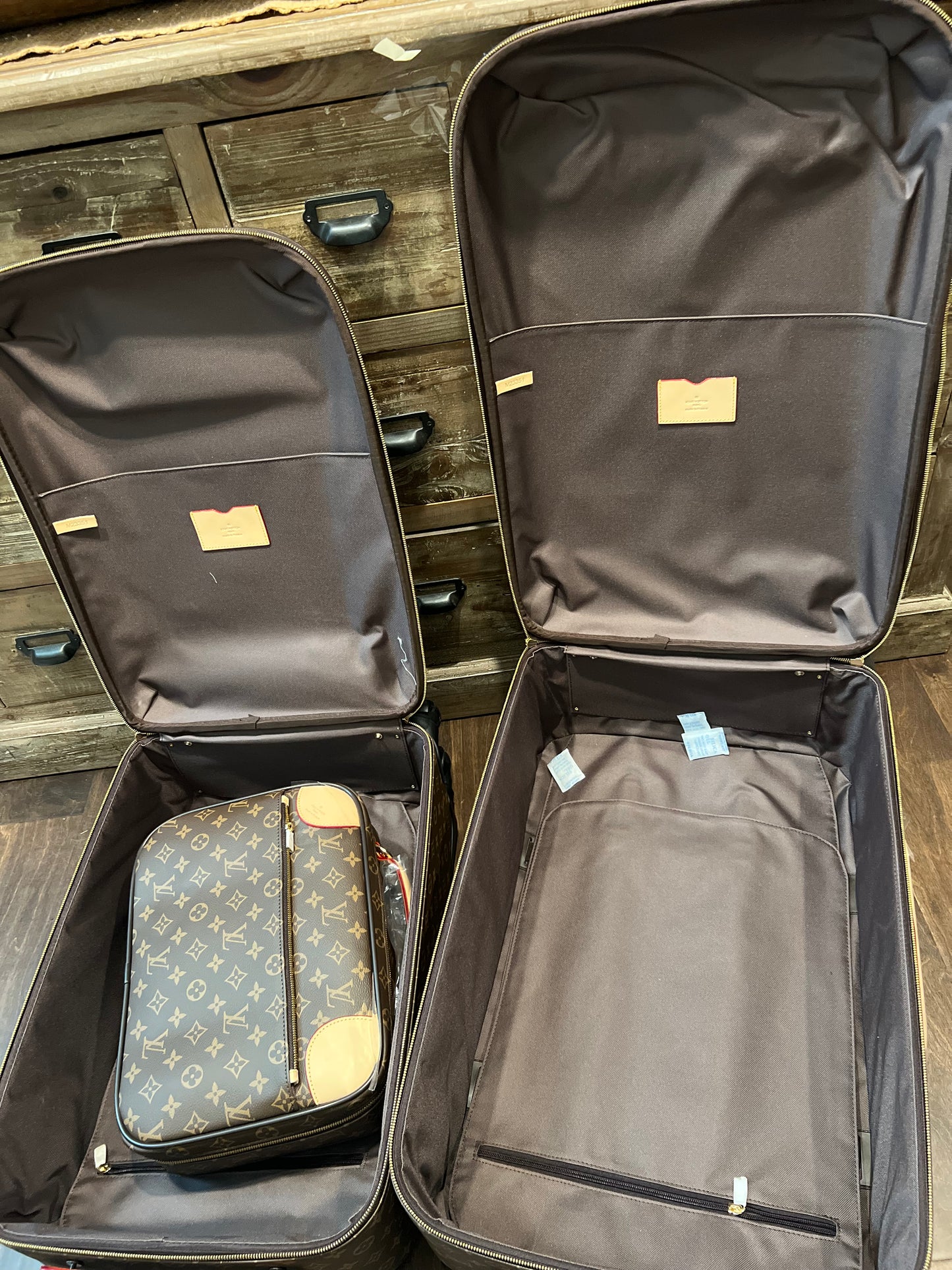 Luxury luggage on wheels