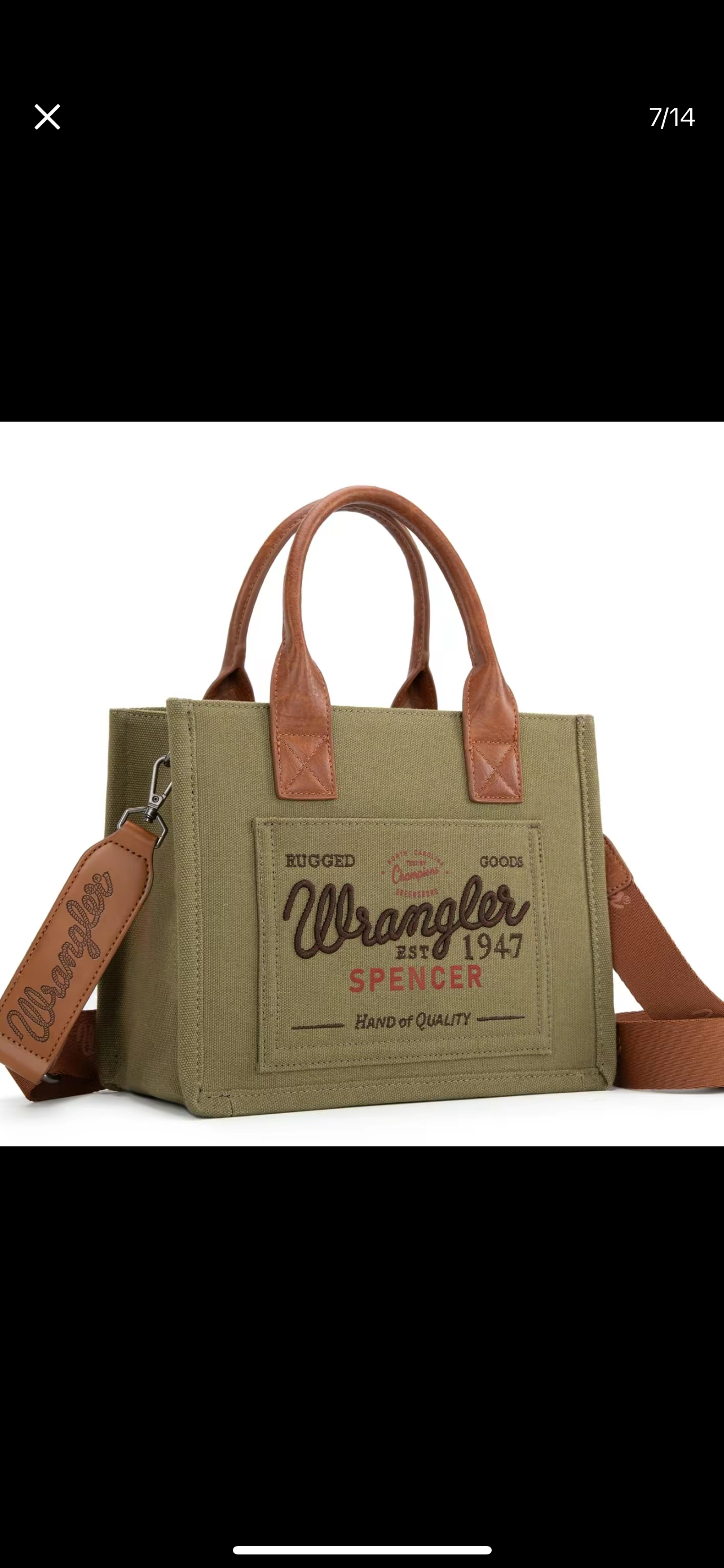 Wrangler canvas handbag