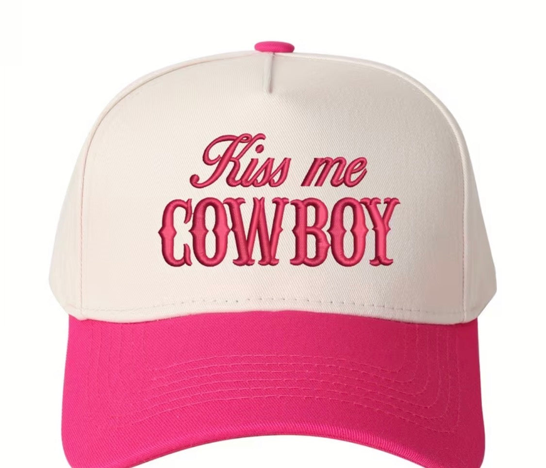“Kiss me Cowboy” trucker hat