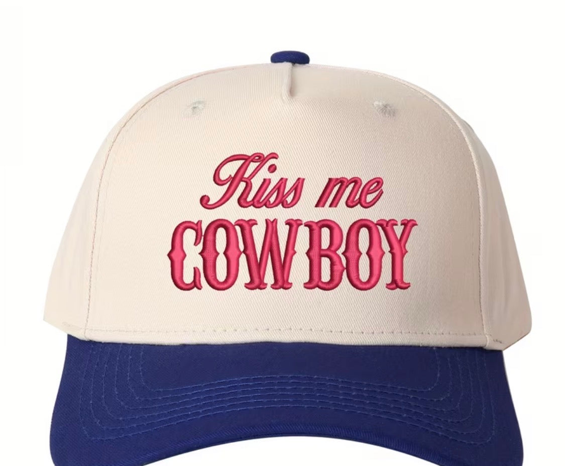 “Kiss me Cowboy” trucker hat