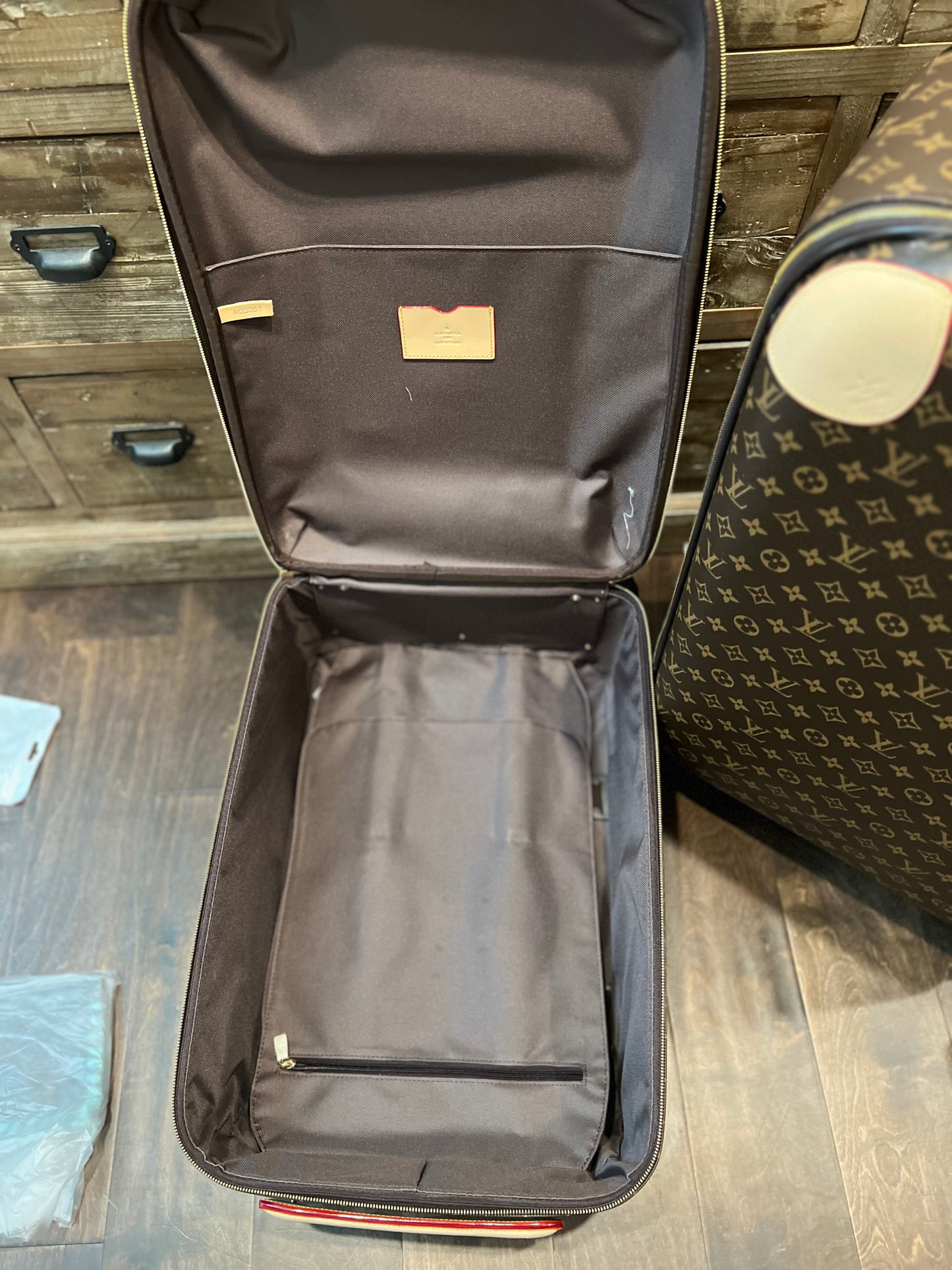 Luxury luggage on wheels