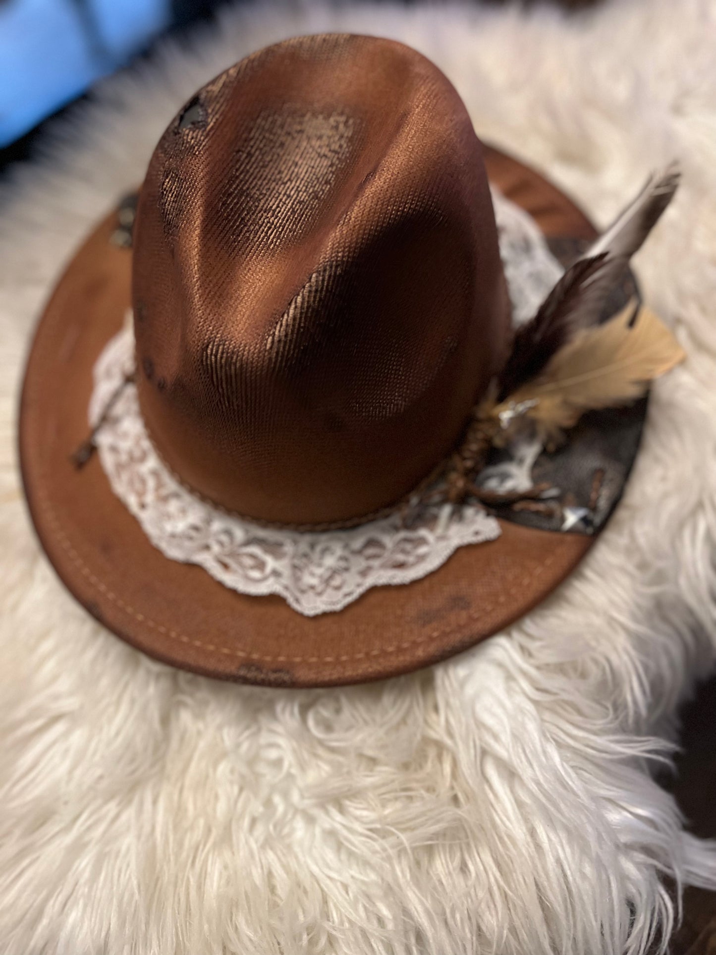 Custom LV cowgirl hat