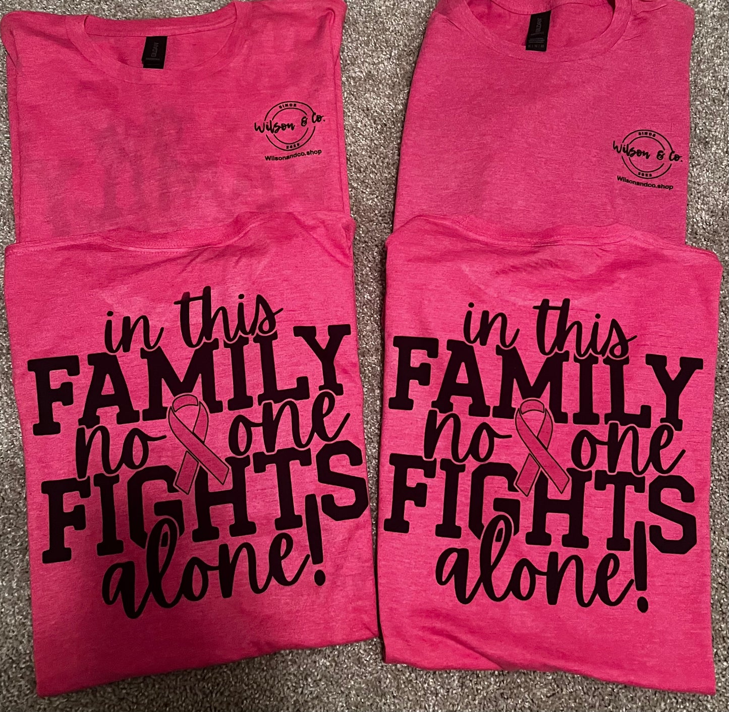 Special Wilson & Co. Breast cancer awareness shirt