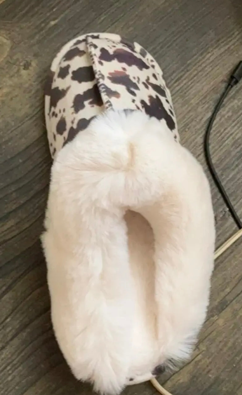 Animal print Plush slippers